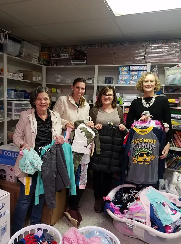 Joshua UMC Women&rsquo;s group fall clothing drive donations
